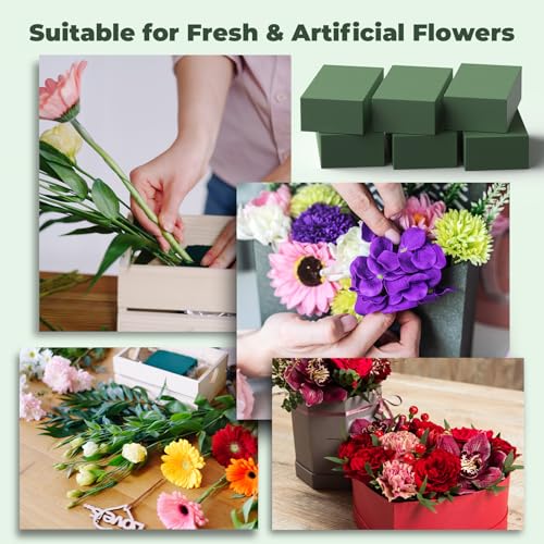 Large 6 Pack Floral Flower Foam Blocks