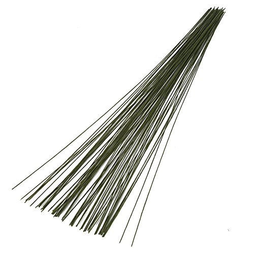 26 Gauge Dark Green Floral Wire for Flower Wrap16 inch (66.77 Foot)