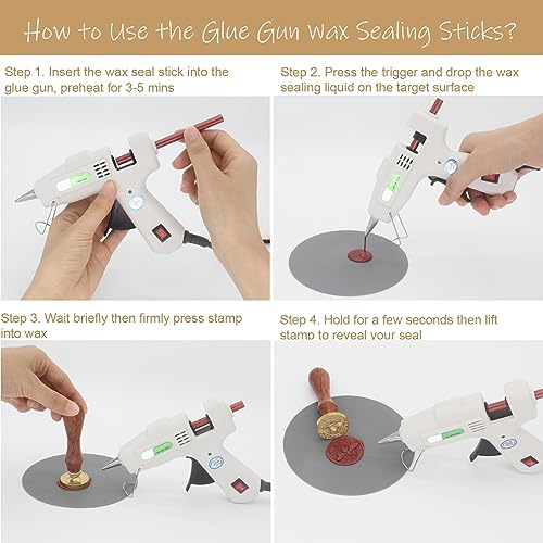 52pcs Wine Red Wax Sealing Sticks