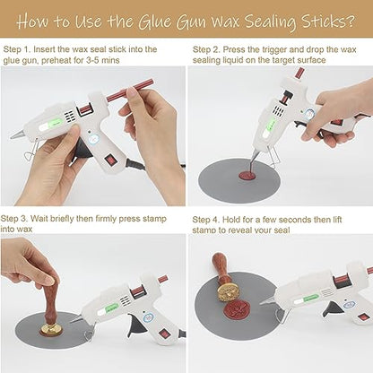 52pcs Wine Red Wax Sealing Sticks