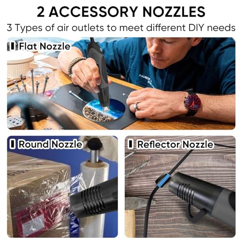350W Heat Gun with 2 Nozzles
