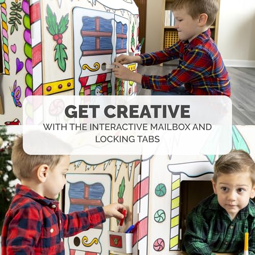 BB at Play Color In Holly Jolly Playhouse Craft Activity for Kids