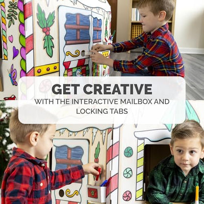 BB at Play Color In Holly Jolly Playhouse Craft Activity for Kids