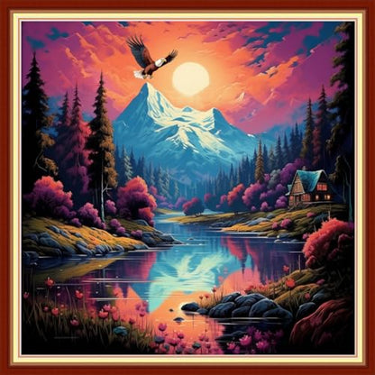 Beginners Cross Stitch Kits Stamped Full Range of Embroidery Kits for Adults DIY Cross Stitches kit Embroidery Patterns for Needlepoint kit
