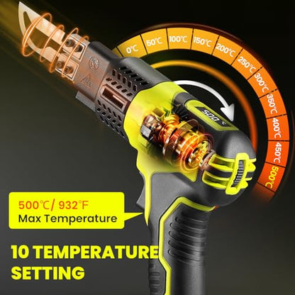 Cordless Hot Knife 4 Blades Set 3.0Ah Battery Powered 100W Max 500℃