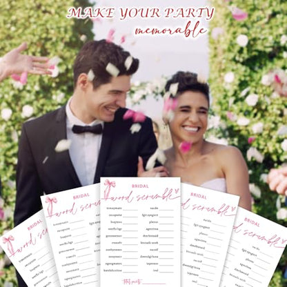 Bridal Shower Games Cards (25 Count)