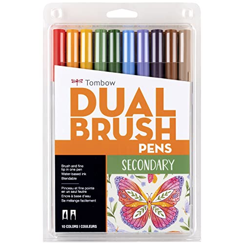 56168 Dual Brush Pen Art Markers (10 Count)