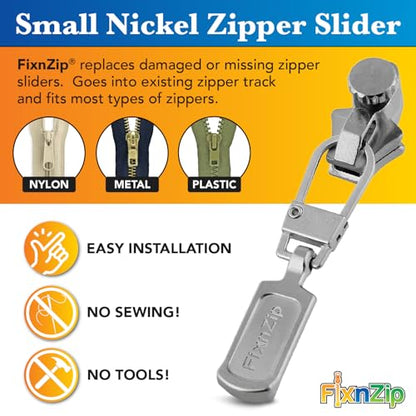 Small Nickel Zipper Repair Kit