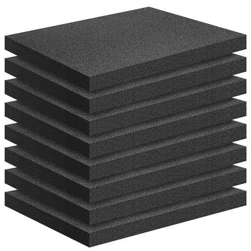 Black Packing Foam Sheets (8 Count)