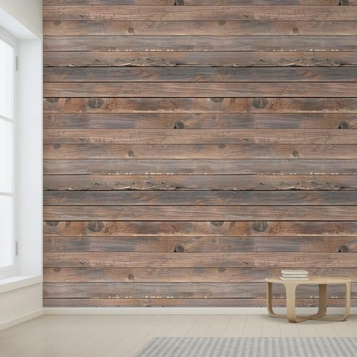 Horizontal Brown Vintage and Retro Wood Textured Paneling