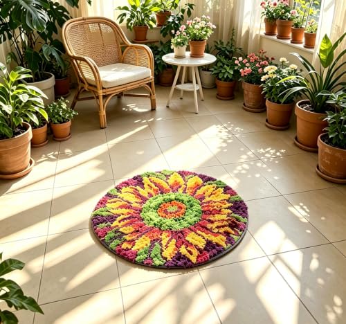 Sunflower Latch Hook Kits for Beginners & Adults