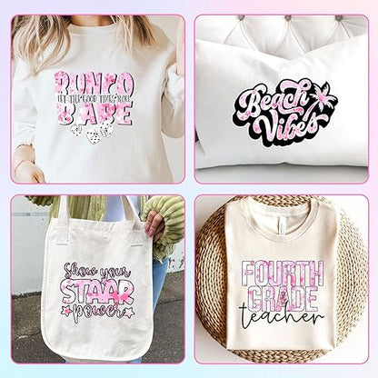 Pink White Splash Heat Transfer Vinyl Roll