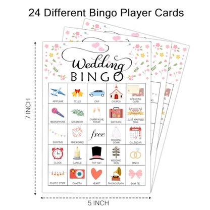 Wedding Party Bingo Game Cards (24 Count)