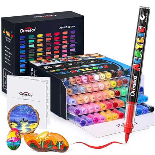 60 Colors Acrylic Paint Markers (60 Count)