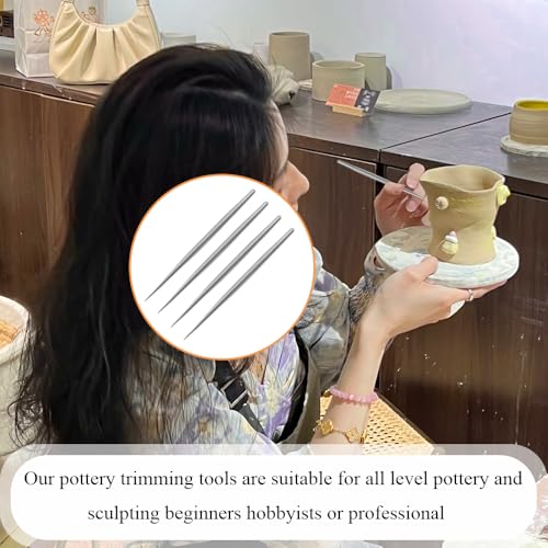 6 PCS Clay Needle Tools Sculpting Ceramics Modeling Carving Tools for Model Clay Supplies (6 Count)