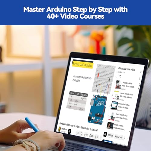 Inventor Lab Starter Kit with Original Arduino Uno R3 REV3 Multimeter 34 Projects 40+Video Courses RAB Breadboard Holder