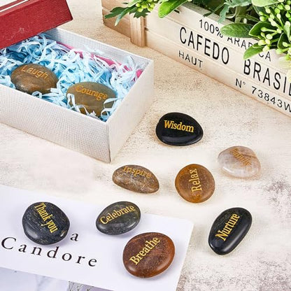 160 Pcs Engraved Inspirational Rocks