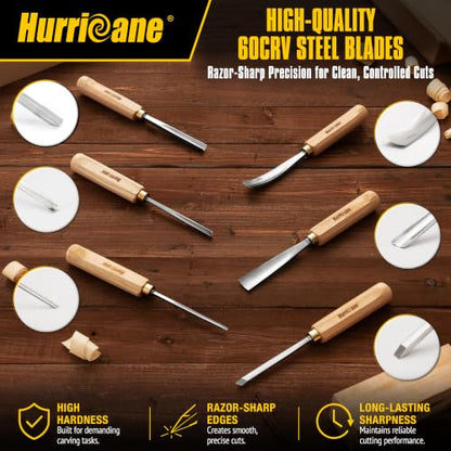 12 Piece Starter Wood Carving Tools Set