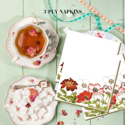 20 ct 13x13 Flowers Paper Luncheon Decoupage Napkins (20 Count)