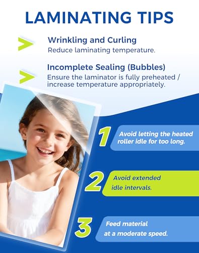 Matte Laminating Sheets 9 x 11.5 Inches 3Mil Thick