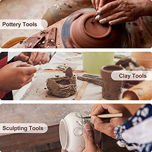 Clay Tools 12PCS Pottery Clay Sculpting Tool Set