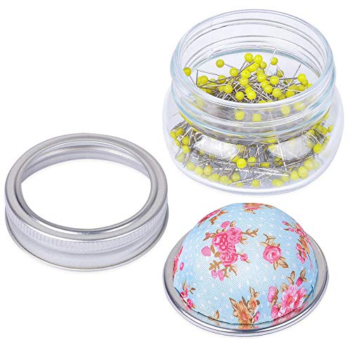 Pin Cushion Kit with Glass Bottle (200 Count)