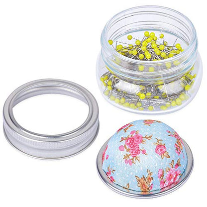 Pin Cushion Kit with Glass Bottle (200 Count)