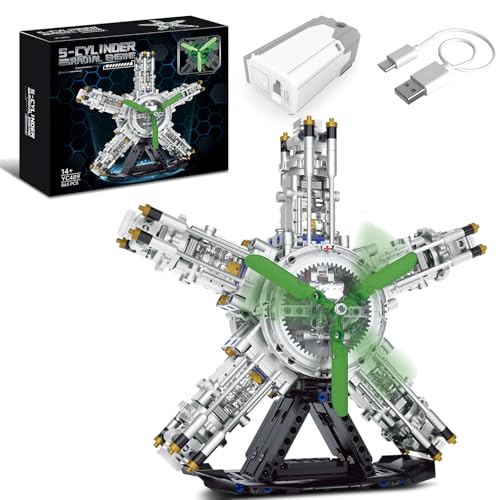 5 Cylinder Radial Engine Building Set