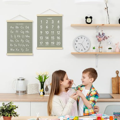 Numbers alphabet poster for Nursery Toddlers (2 Count)