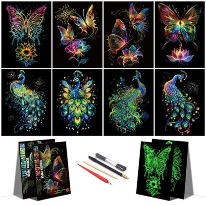 Glow in The Dark Scratch Art for Adults