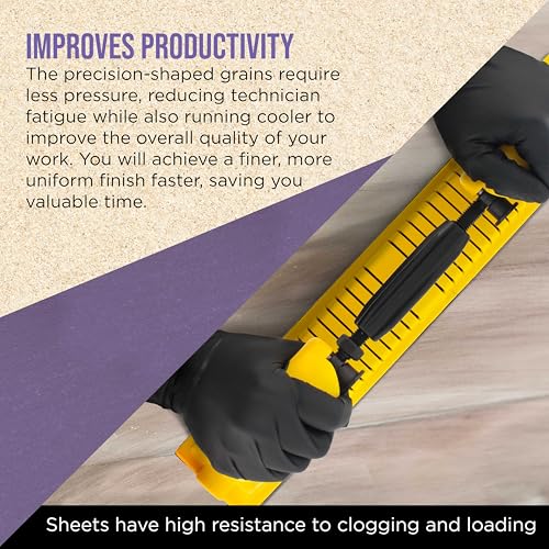 Premium 320 Grit PSA Purple Film Ceramic Longboard Sandpaper (60 Foot)