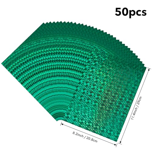 50 Sheets Green Gemstone Toner Reactive Foil