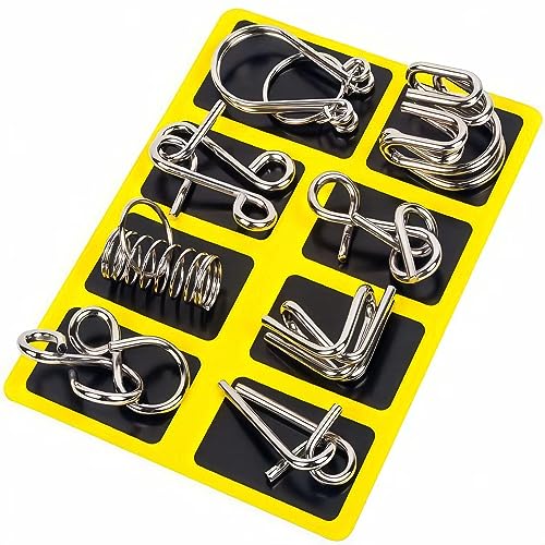 Metal Wire Puzzle Set of 24 with Pouch (24 Count)