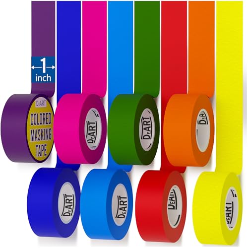 8X Colored Masking Tape (6 Count)