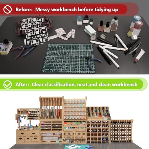 Paint Rack Organizer with 49 Holes Suitable for 10ml TAMIYA