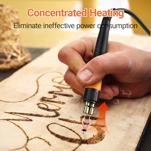 935D Dual Pen Wood Burning Kit with Digital Display Wood Burning Tool with 2 Detachable Pens