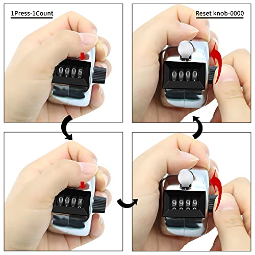 12 Pack Metal Hand Tally Counter 4