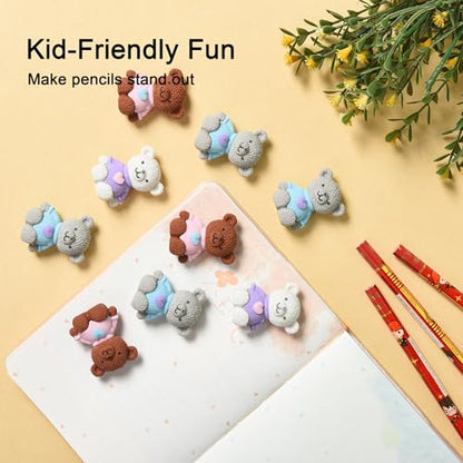 18Pcs Pencil Top Erasers for Kids (18 Count)