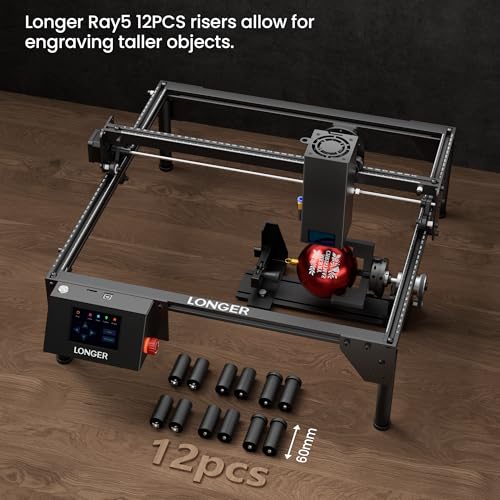 Laser Engraver Ray5 20000mW Engraver Machine with Air Assist Kit DIY CNC Laser Cutter Tool for Metal Glass Wood Working Area 15.7 "x15.7" with 4