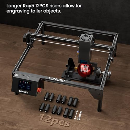 Laser Engraver Ray5 20000mW Engraver Machine with Air Assist Kit DIY CNC Laser Cutter Tool for Metal Glass Wood Working Area 15.7 "x15.7" with 4