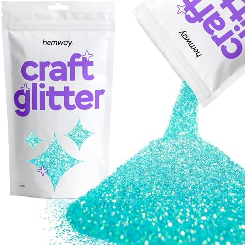 Craft Glitter Fluorescent Blue 100g Fine Glitter (3.5 Ounce)