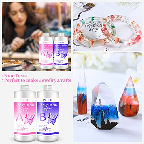 Epoxy Resin Clear Kit 64 OZ (64 Fl Oz)