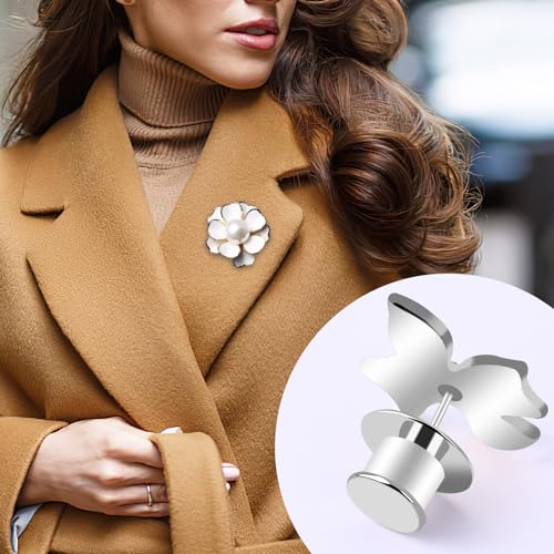 20Pcs Metal Locking Pin Backs for Enamel Lapel Badges (20 Count)