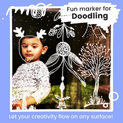 6 White Dry Erase Chalk Markers