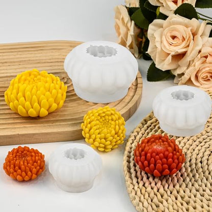Flower Candle Molds (3 Count)