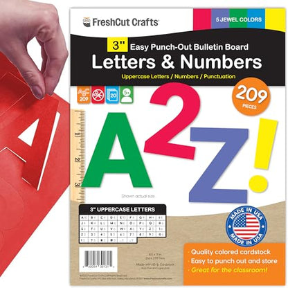 3 Inch Bulletin Board Letters & Numbers