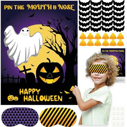 Halloween Party Games Pin The Mouth on Ghost