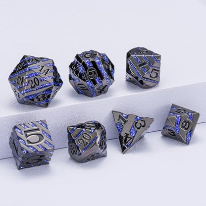 Luxury Inlay Metal Dice Set