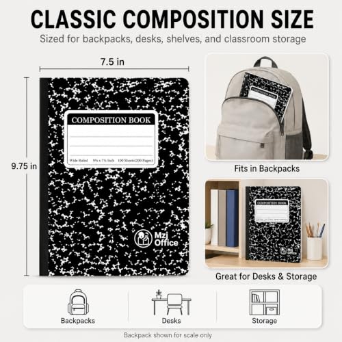 Marble Composition Notebooks (5 Count)