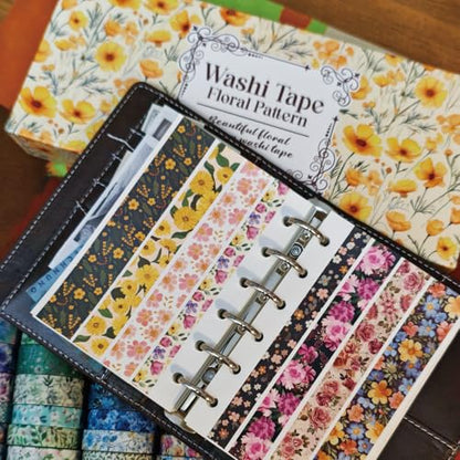 42 Roll Floral Thin Washi Tape Sticker Set 3 Meters per Roll
